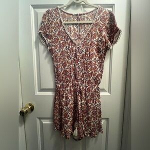 Hollister Multicolor Floral romper